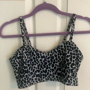 American Eagle Leopard Print Crop Top/Bralette